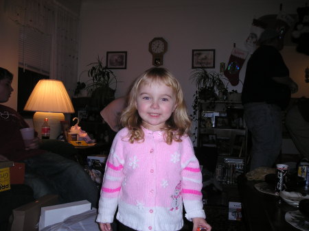 My daughter Gabrielle Christmas 2005