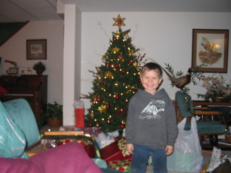 My youngest son Owen at Christmas 2005