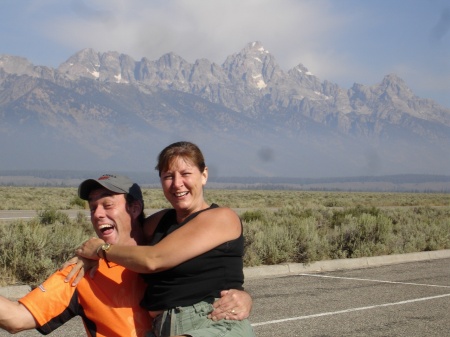 Tracy and me in Grand Tetons NP