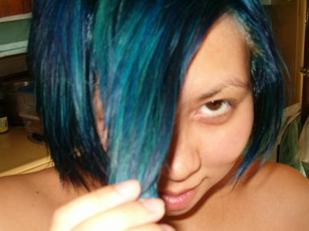 me w/ blue hair 2005