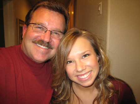 Sarah with her dad