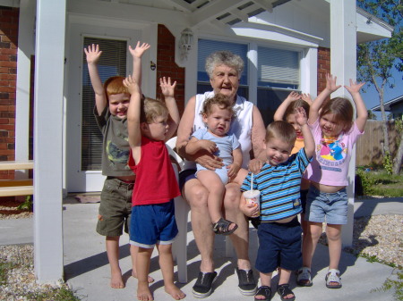 GREAT GRANDMA and GRANDKIDS