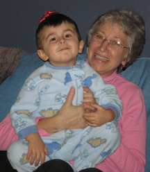 Peyton and Grandma Pat - 2007