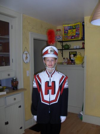 My daughter, Echo Sky, in her band uniform