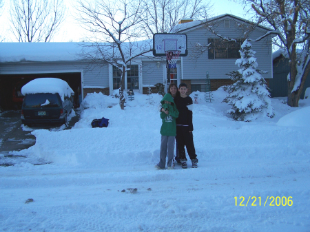 Our house - Dec. 2006 - the snowiest month ever!