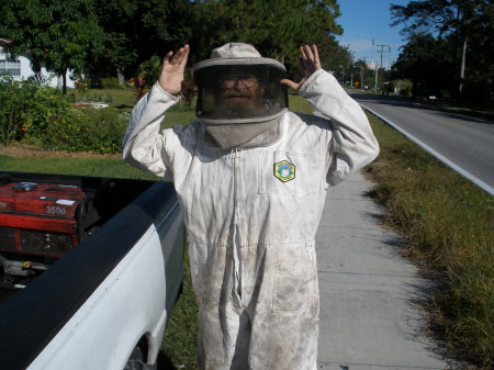 Apiarian suited up