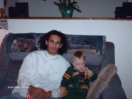 My fiance Imad and nephew Aaron