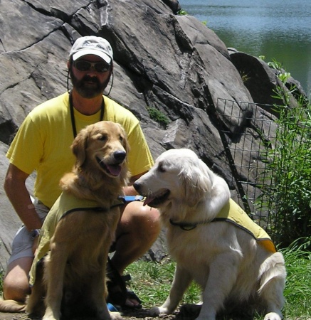 Tom with Chipper and Timothy,