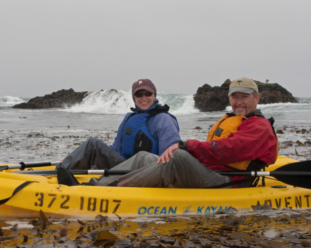 Kayaking in kelp beds Monteray CA