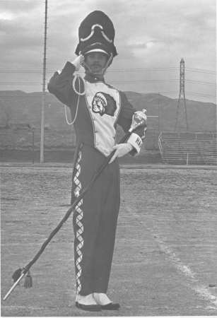 Mike-Hart High School Band Drum Major 1973