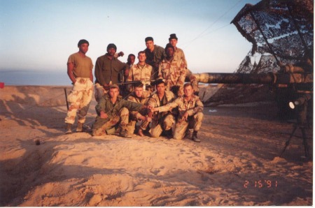 Gun 5, A Btry 12th Marines  in Saudi Arabia 1991