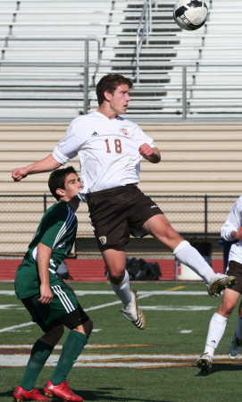 My son on his varsity high school soccer team