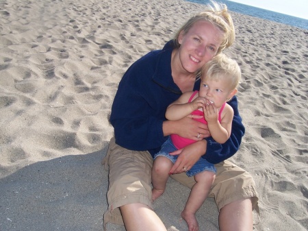 Jozie's 1st trip to the Beach.  (Sept 2007)