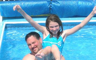 Eryn and Joe Swimming