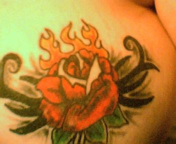 Left Breast Tattoo