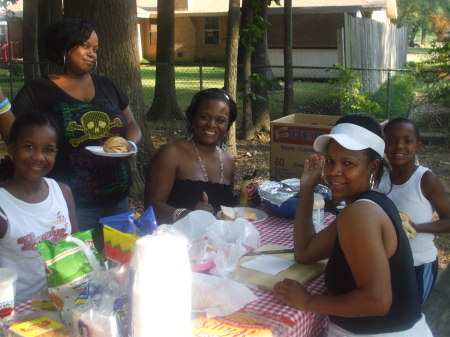 Me, Re, and Tiah (sisters) r annual picnic