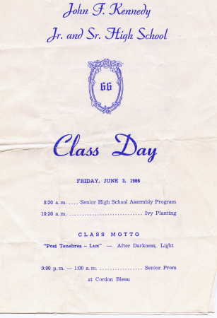 Class Day Program