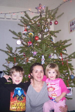 Karla, Dylan and Madelyn Christmas 2005