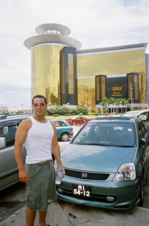 Me in Macao in front of the Sands Casino