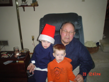 Grandpa and his boys Dec 2005