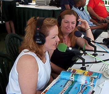 Broadcasting from Ocho Rios, Jamaica