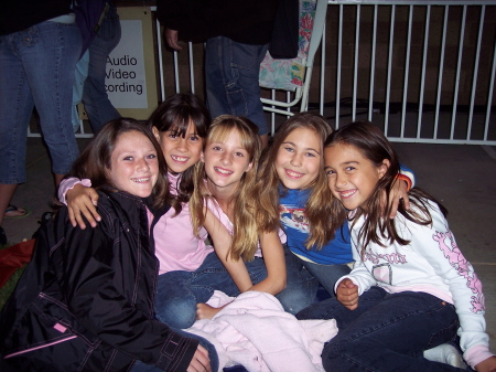 Ryley (2nd from right) with friends.. With those eyes, Im not looking forward to the teenage years.