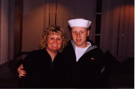 My son and I at his Boot camp graduation.