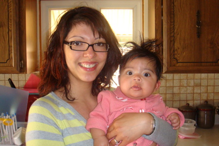 Olivia and mommy at  4 mos
