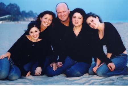 on the beach in Santa Barbara, Ca 2004