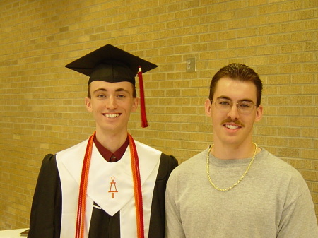 My Son's Justin and Travis.......at Justin's Graduation from Tech