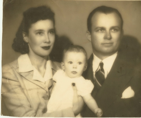 June and Leon Allen with my sister June lee, 1941