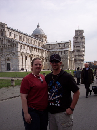 Me and JJ in Pisa, Italy
