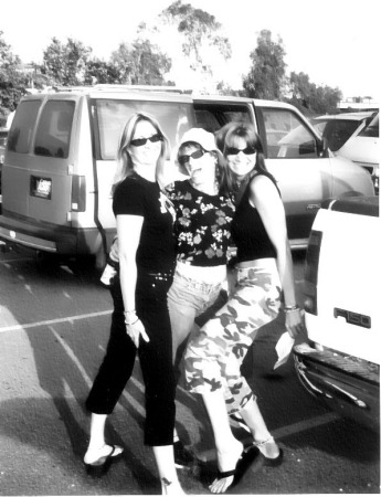 Nat, Tina and I at an Angels game