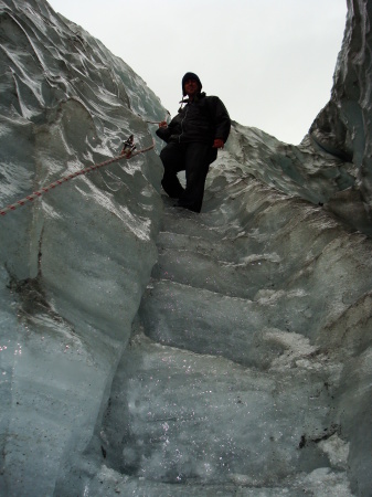 GLACIER CLIMB. S. ISLAND NEW ZEALAND