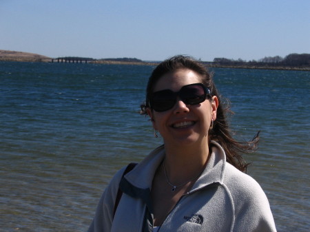 diana on the beach in southie