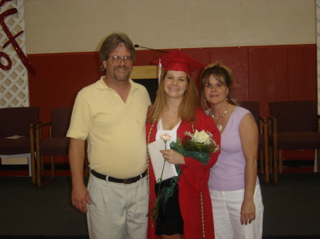 Me, my youngest daughter Samantha and the ex at high school graduation.