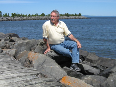 JOHN RESTING ON LAKE SUPERIOR