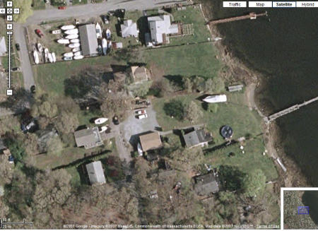 google photo of my yard before  landscaping