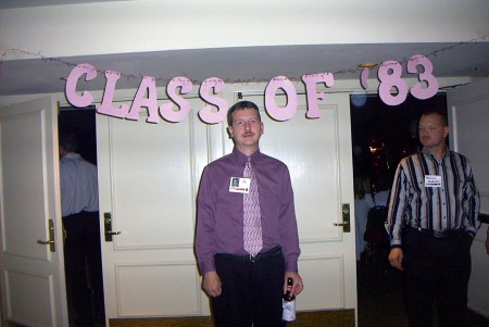 My husband, Tim, at a Union High School reunion!