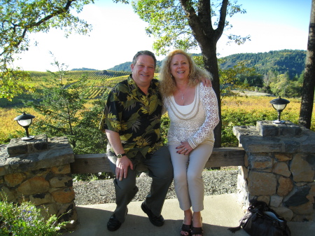 Sandi & Jeff at Pride Winery in Napa
