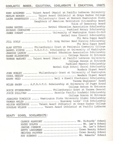 1972 Graduation Program Page 4