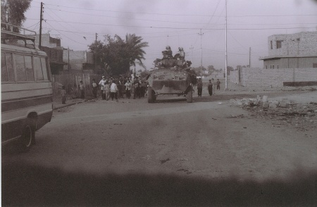 On patrol south of Bagdad 2003