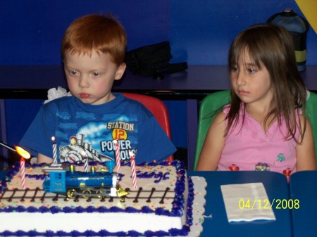 Nathan at his 5th birthday party