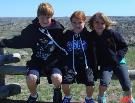 Kids at Theodore Roosevelt National Park