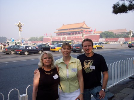 My mom Linda, me, and Rob on a visit to China during an Asian cruise '06