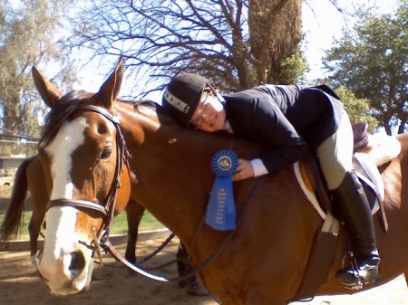 My 13-year old, Sylvie, and her horse, Fergie