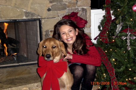 Emily and our dog Daisy 08'