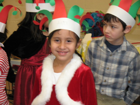 My daughter at her Christmas Assembly