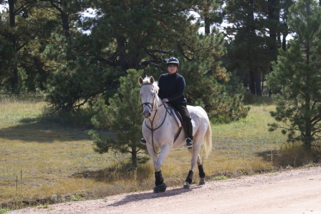 Me on my wonderful Thoroughbred "Zeus"