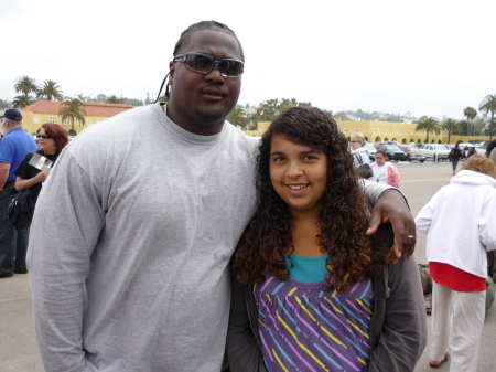 Hubby Andre with niece Erica Anderson